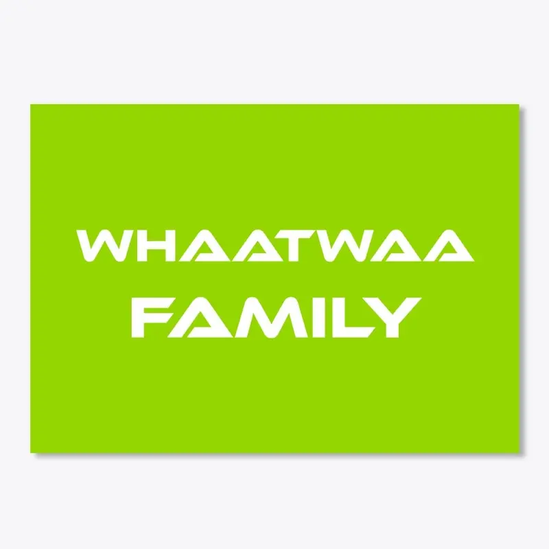 WHAATWAA FAMILY Apparel 